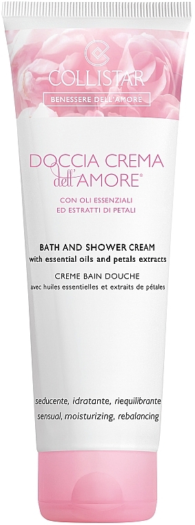 Collistar Profumo dell’Amore Bath And Shower Cream - Perfumowany krem do kąpieli i pod prysznic Olejki esencjonalne i ekstrakty z płatków