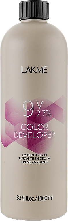 Krem utleniający - Lakme Color Developer 9V (2,7%) — Zdjęcie N3