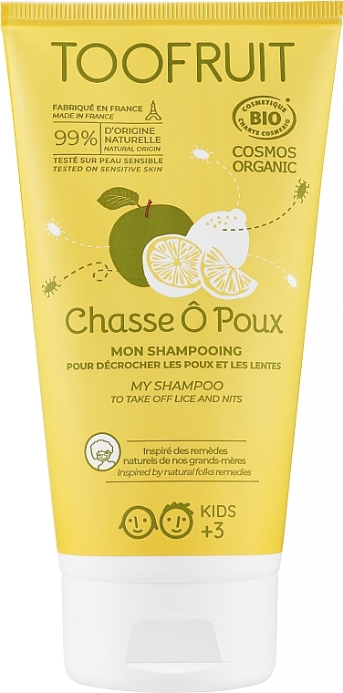 Szampon do włosów dla dzieci przeciw wszom - Toofruit Lice Hunt Shampoo — Zdjęcie N1