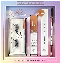 Kup Zestaw - Lola's Lashes Cleo Hybrid Magnetic Eyelash Kit (eyeliner/3ml + remover/2.5ml + eyelashes/2pcs + brush)