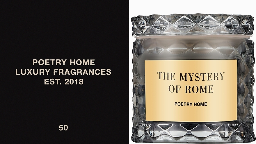 Poetry Home The Mystery Of Rome Candle - Świeca zapachowa — Zdjęcie N2