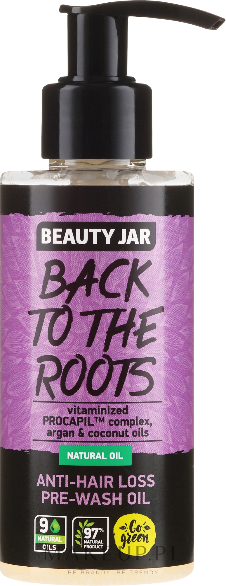 Olejek przeciw wypadaniu włosów - Beauty Jar Back To The Roots Anti-Hair Loss Pre-Wash Oil — Zdjęcie 150 ml