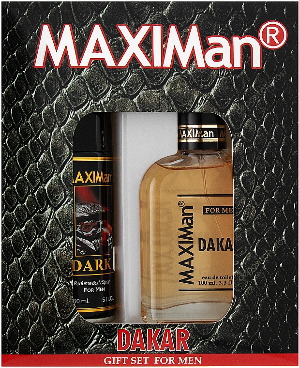 Aroma Parfume Maximan Dakar - Zestaw (edt 100 ml + deo/spray 150 ml) — Zdjęcie N1