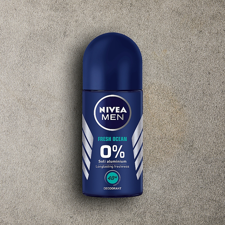 Dezodorant w kulce dla mężczyzn - NIVEA MEN Fresh Ocean 48H Quick Dry Deodorant Roll-On — Zdjęcie N2
