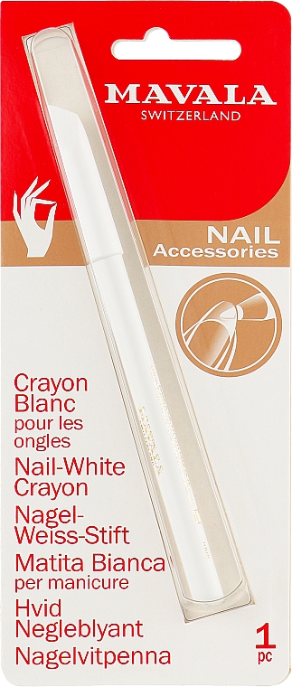 Biała kredka do paznokci - Mavala Nail-White Crayon — Zdjęcie N1