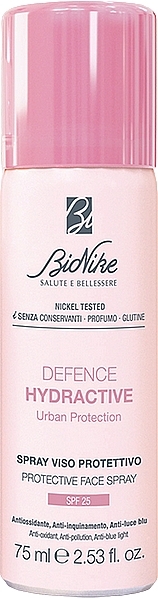 Spray do twarzy Detox SPF 25 - BioNike Defense Hydrating Urban Protection  — Zdjęcie N1