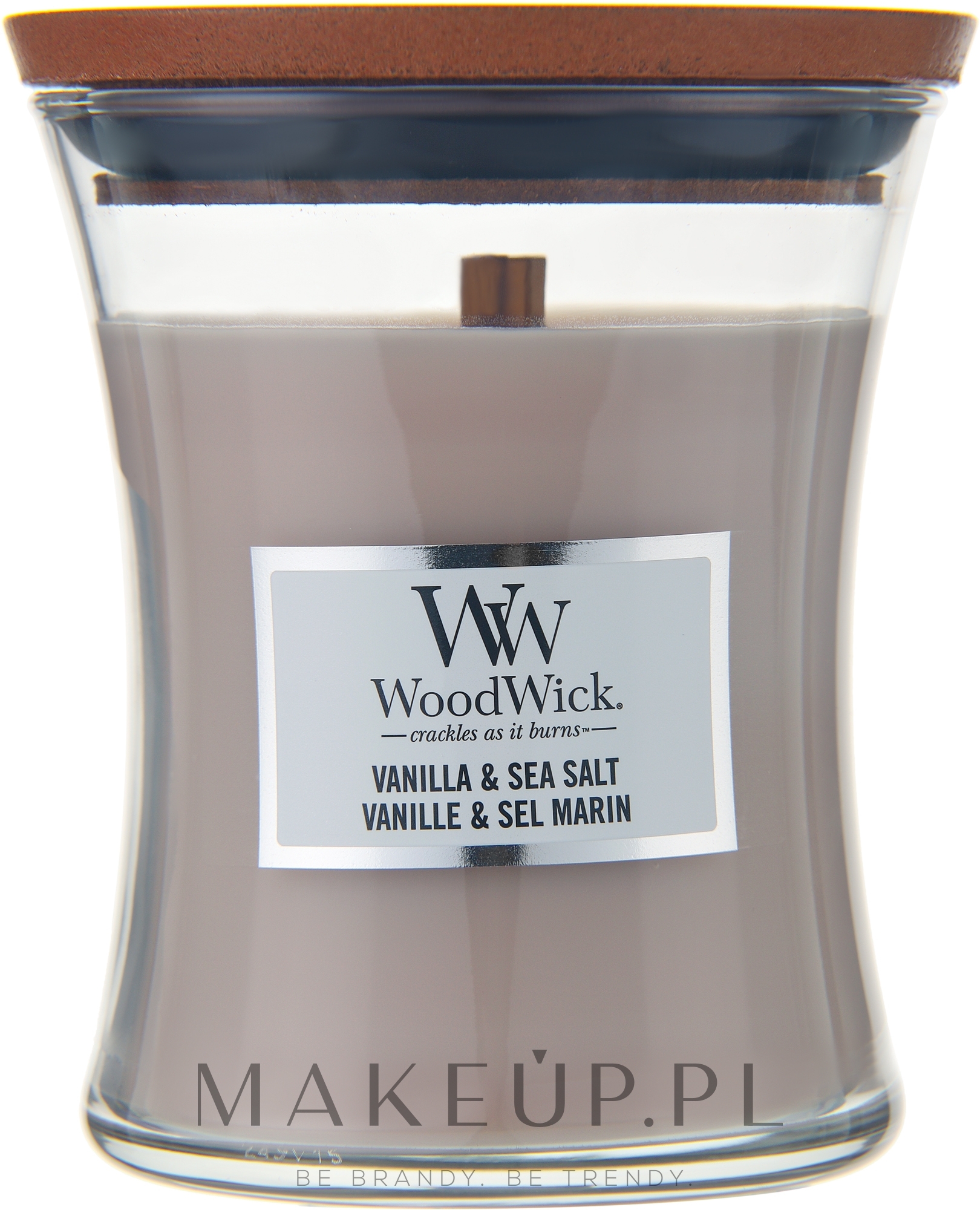 Świeca zapachowa w szkle - WoodWick Hourglass Candle Vanilla & Sea Salt — Zdjęcie 275 g