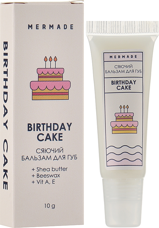 Rozświetlający balsam do ust - Mermade Birthday Cake — Zdjęcie N2