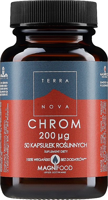 Suplement diety Chrom - Terranova Chromium 200Ug Complex — Zdjęcie N1