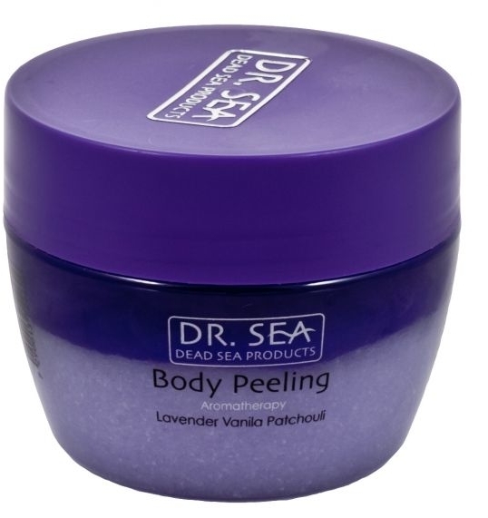 Aromatyczny peeling do ciała z olejem Lawenda, wanilia i paczula - Dr Sea Body Peeling