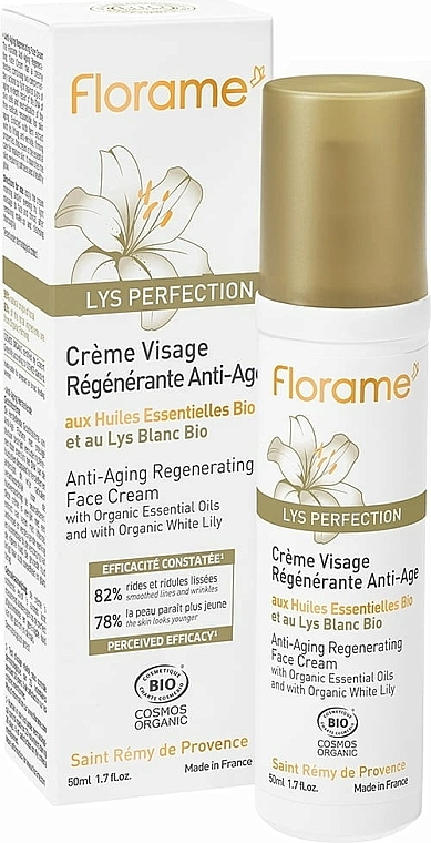 Rewitalizujący krem ​​do cery dojrzałej - Florame Lys Perfection Regenerating Face Cream — Zdjęcie N1