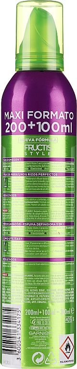 Pianka do włosów - Garnier Fructis Style Perfect Moisturizing Foam — Zdjęcie N2