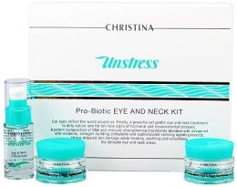 Kup Zestaw do pielęgnacji okolic oczu oraz szyi - Christina Unstress Eye and Neck Kit (conc/30ml + d/cr/30ml + n/cr/30ml)