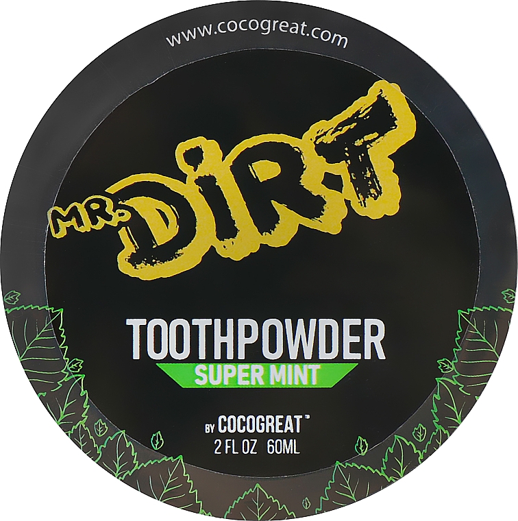 Proszek do wybielania zębów z glinką - Cocogreat Mr.Dirt Super Mint Toothpowder — Zdjęcie N1