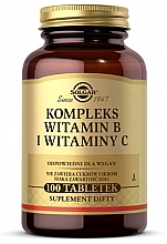 Kompleks witamin B i witaminy C - Solgar — Zdjęcie N1