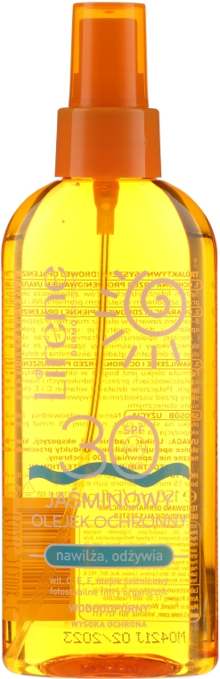 Jaśminowy olejek do opalania - Lirene SPF30 — Zdjęcie N1
