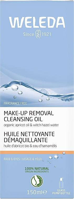 Hydrofilowy olejek do demakijażu z organicznym oczarem wirginijskim do skóry suchej i wrażliwej - Weleda Make-Up Removal Cleansing Oil — Zdjęcie N2