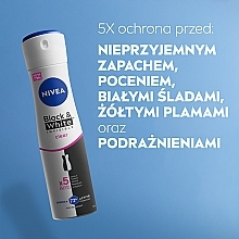 Antyperspirant w sprayu - NIVEA Black & White Invisible Clear — Zdjęcie N5