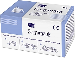 Niesterylna maska medyczna typu II Surgimask, 50 szt. - Matopat — Zdjęcie N1