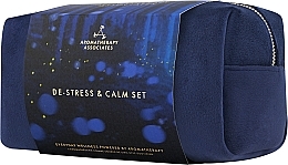 Zestaw - Aromatherapy Associates De-Stress And Calm Gift Set (cosmetic bag/1pc + bath and show oil/55ml + b/oil/100ml + b/gel/150ml) — Zdjęcie N5