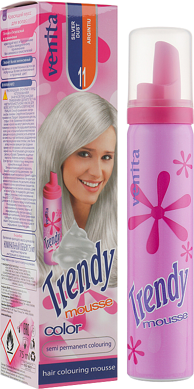 PRZECENA! Koloryzujący balsam do włosów - Venita Trendy Color Mousse * — Zdjęcie N1