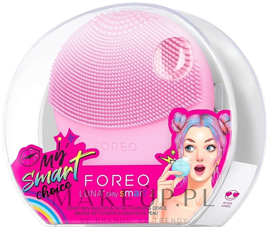 PREZENT! Szczoteczka do oczyszczania twarzy - Foreo Luna Play Smart 2 Tickle Me Pink — Zdjęcie N3