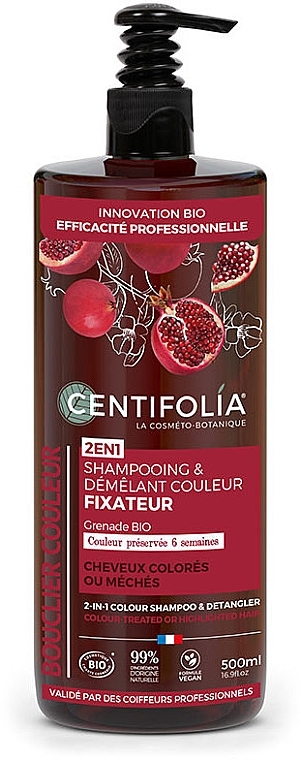 Szampon w kremie chroniący kolor włosów - Centifolia 2in1 Colour Shampoo & Detangler — Zdjęcie N2