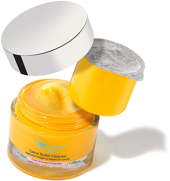 Marchewkowe masło do oczyszczania twarzy - The Organic Pharmacy Carrot Butter Cleanser Refillable — Zdjęcie N2