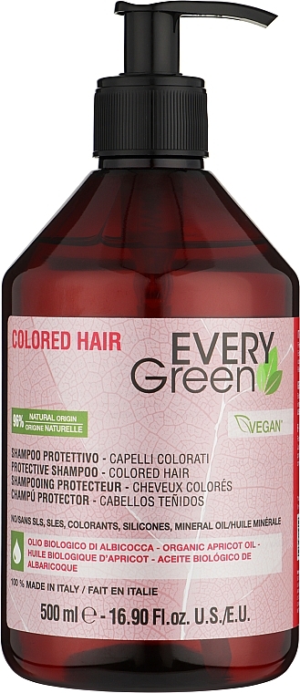 Szampon do włosów farbowanych - EveryGreen Colored Hair Restorative Shampoo