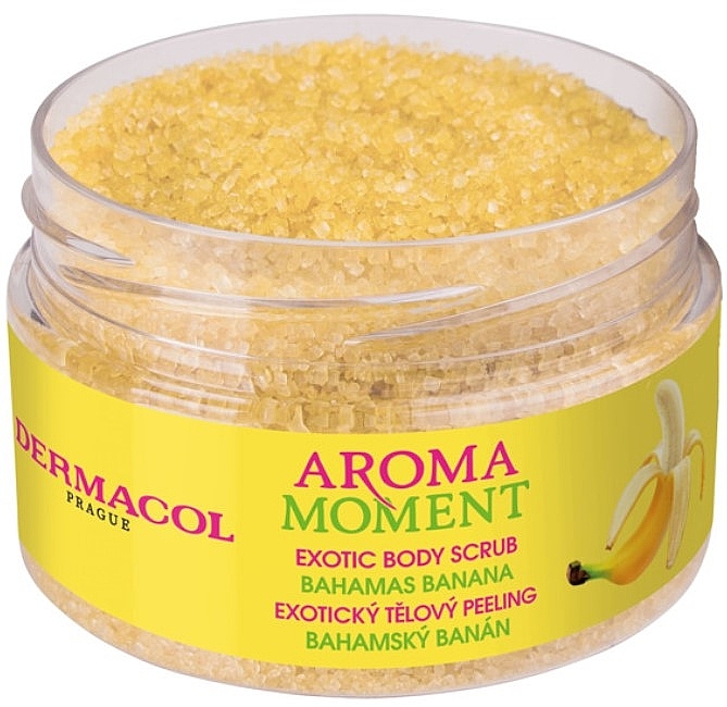 Peeling do ciała Banan - Dermacol Aroma Moment Exotic Body Scrub Bahamas Banana — Zdjęcie N2