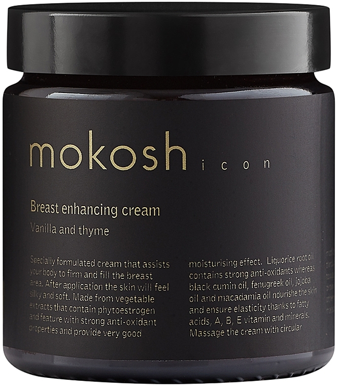 Wypełniający krem do biustu Wanilia z tymiankiem - Mokosh Cosmetics Icon Vanilla & Thyme Bust Cream — Zdjęcie N1