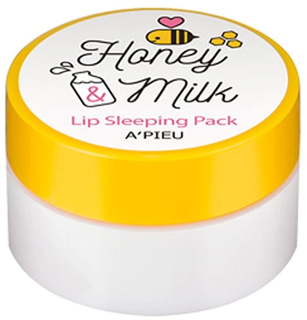 Maska do ust na noc Miód i mleko - A'pieu Honey & Milk Lip Sleeping Pack — Zdjęcie N1