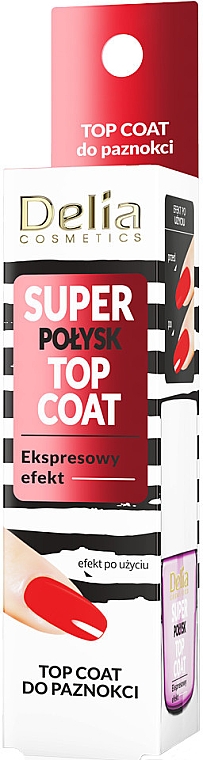 Top coat Super połysk - Delia Super Gloss Top Coat — Zdjęcie N2