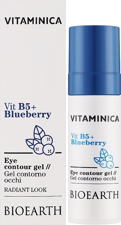 Żel do konturowania oczu - Bioearth Vitaminica Vit B5 + Blueberry Eye Contour Gel — Zdjęcie N2