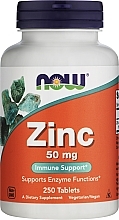 Cynk w tabletkach - Now Foods Zinc — Zdjęcie N1