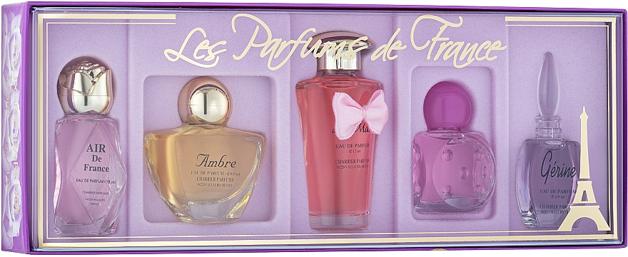 Charrier Parfums Parfums De France - Zestaw perfum (edp 5.2 ml + edp 5.2 ml + edp 5.2 ml + edp 8 ml + edp 4.9 ml) — Zdjęcie N1