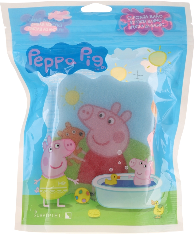 Gąbka do kąpieli dla dzieci Świnka Peppa Błękitne lato - Suavipiel Peppa Pig Bath Sponge — Zdjęcie N1