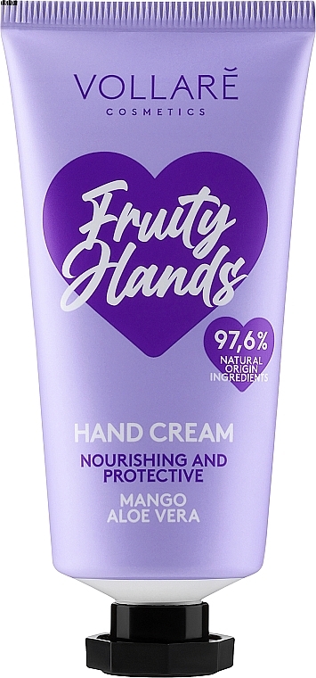 Krem do rąk, mango i aloes - Vollare Vegan Fruity Hands Hand Cream