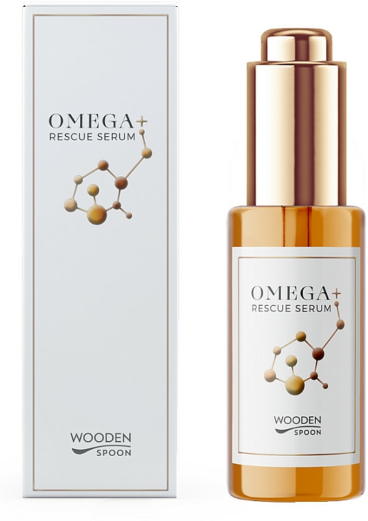 Regenerujący eliksir do twarzy na noc - Wooden Spoon Omega + Rescue Elixir — Zdjęcie N1