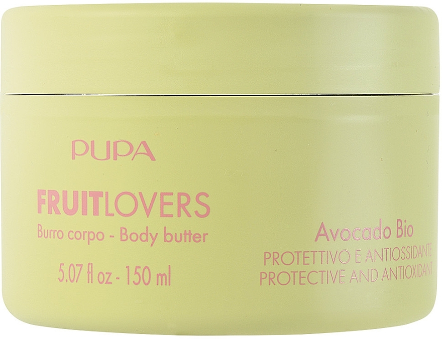 Ochronno-antyoksydacyjne masło do ciała Bio Awokado - Pupa Fruit Lovers Avocado Bio Body Butter — Zdjęcie N1