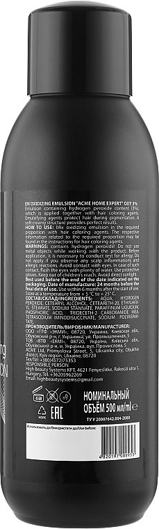 Emulsja utleniająca - Acme Color Acme Home Expert Oxy 3% — Zdjęcie N4