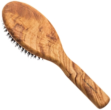 Szczotka do włosów z drewna oliwnego z włosiem dzika - Hydrea London Olive Wood Hair Brush With Boar Bristle — Zdjęcie N2