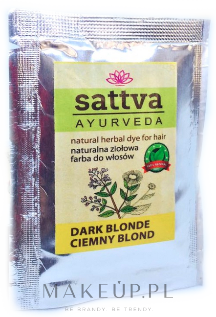 Naturalna ziołowa farba do włosów - Sattva Ayurveda (mini) — Zdjęcie Dark Blonde