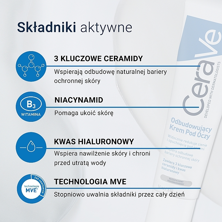 Odbudowujący krem pod oczy - CeraVe Eye Repair Cream — Zdjęcie N6