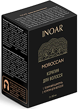 Zestaw Keratyna do włosów słowiańskich na 2 zabiegi - Inoar Moroccan Hair Keratin (shmp/100ml + keratin/100ml) — Zdjęcie N5