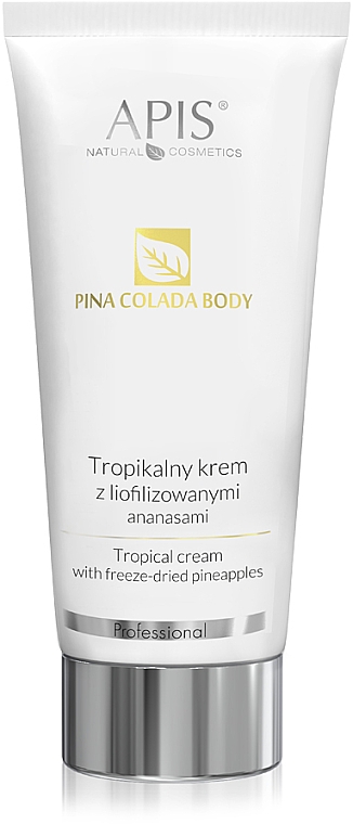 Tropikalny krem do ciała z liofilizowanymi ananasami - APIS Professional Pina Colada Body — Zdjęcie N1