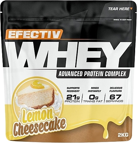 Białko serwatkowe Sernik cytrynowy - Efectiv Nutrition Whey Protein Lemon Cheesecake — Zdjęcie N1