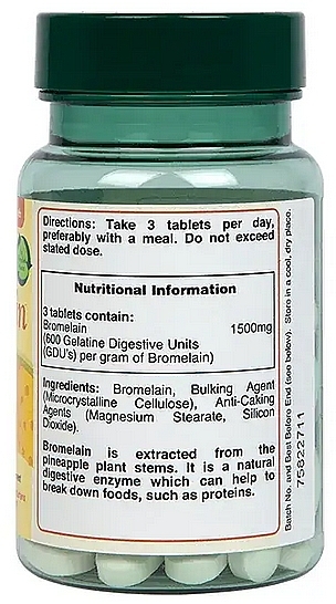 Suplement diety „Bromelaina”, 1500 mg - Holland & Barrett Bromelain  — Zdjęcie N2