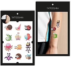 Kup Zestaw tymczasowych tatuaży ze zwierzątkami dla dzieci - Tattooshka