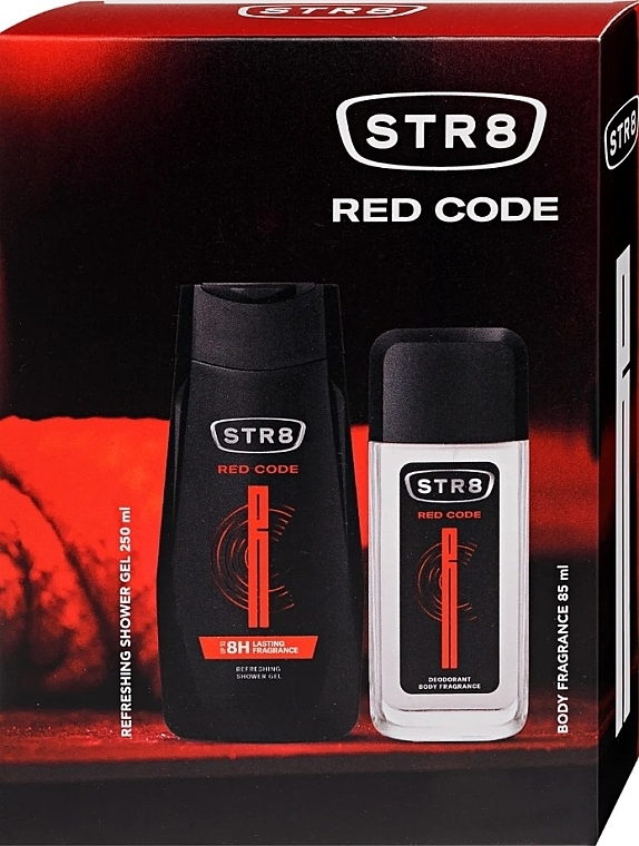 STR8 Red Code - Zestaw (b/spray/75ml + sh/gel/250ml) — Zdjęcie N1